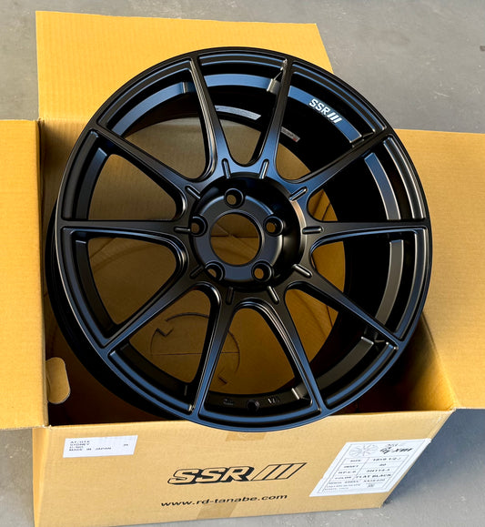 SSR GTX01 FLAT BLACK 18x9.5 +40 5-114.3