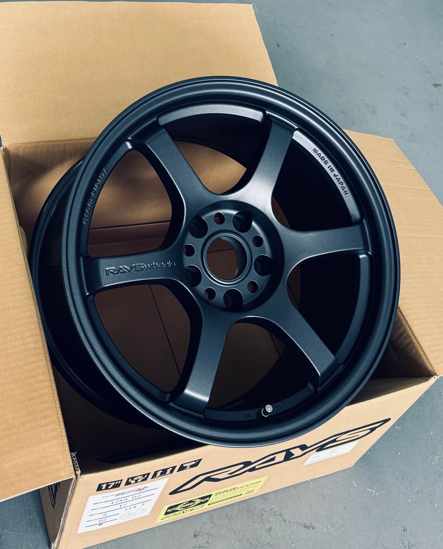RAYS 57DR SEMI GUNBLUE (II) 17x9 +12 5-114.3
