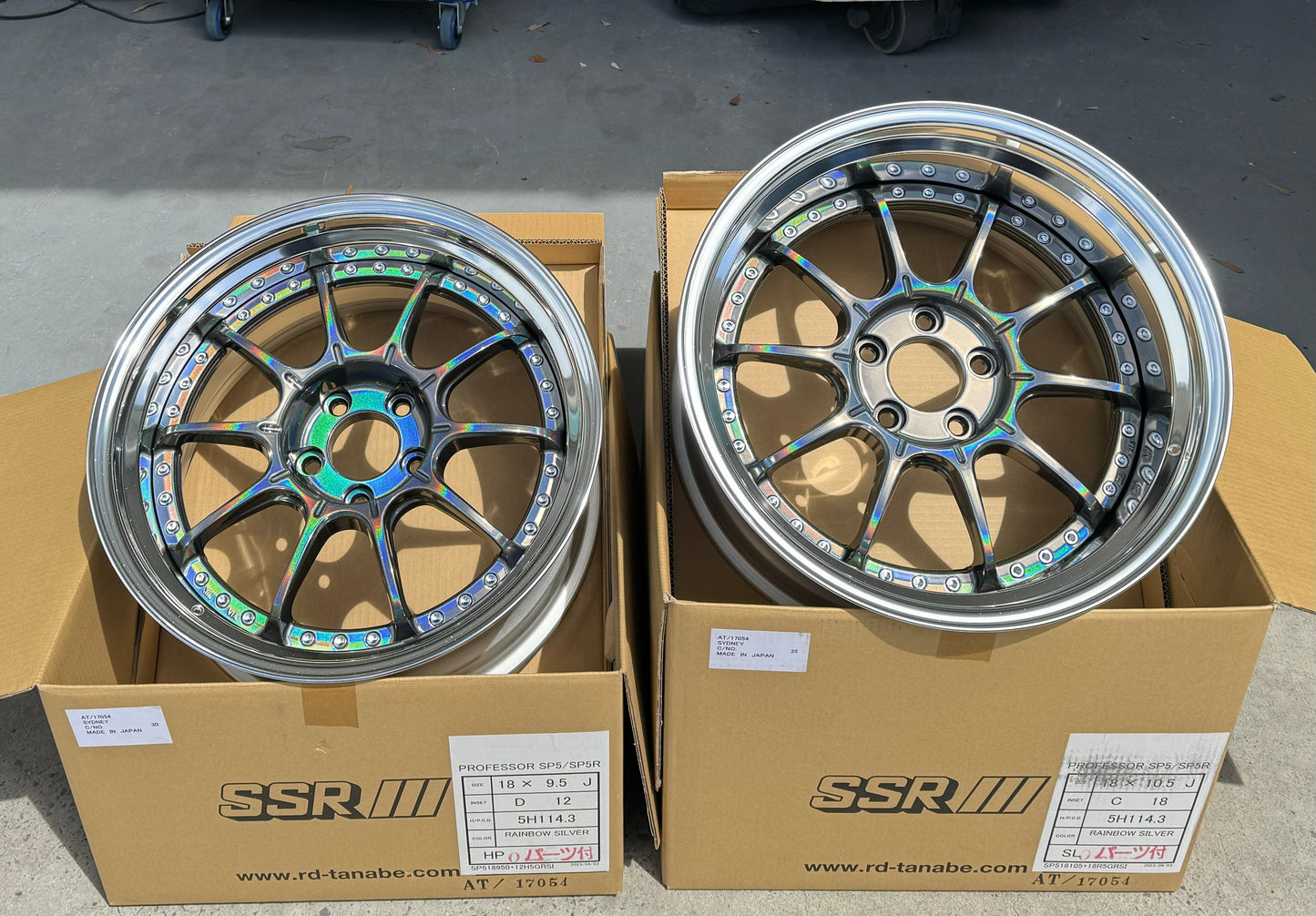 SSR SP5 SPECTRUM SILVER 18x9 +19 | 18x10 +24 5-114.3