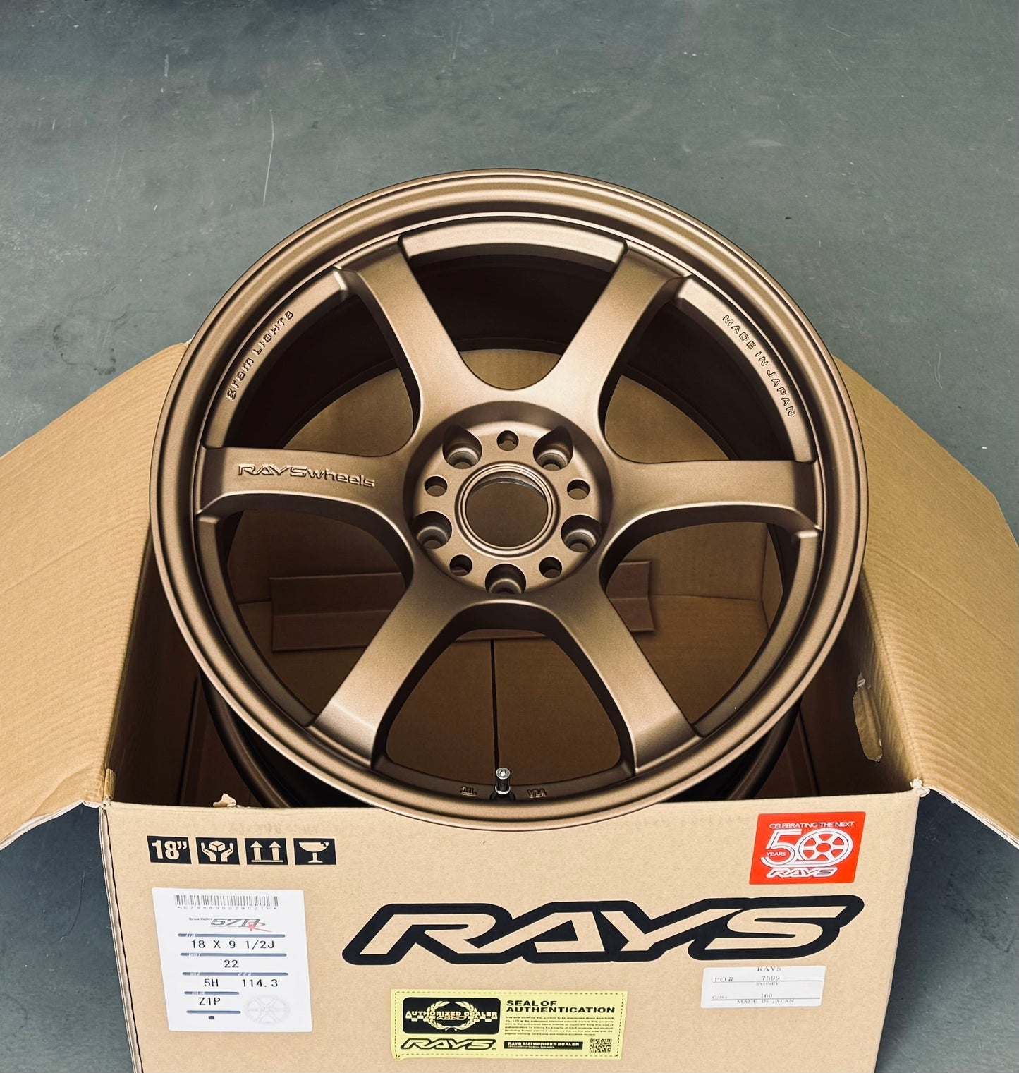 RAYS 57DR BRONZE 18x9.5 +38 5-100