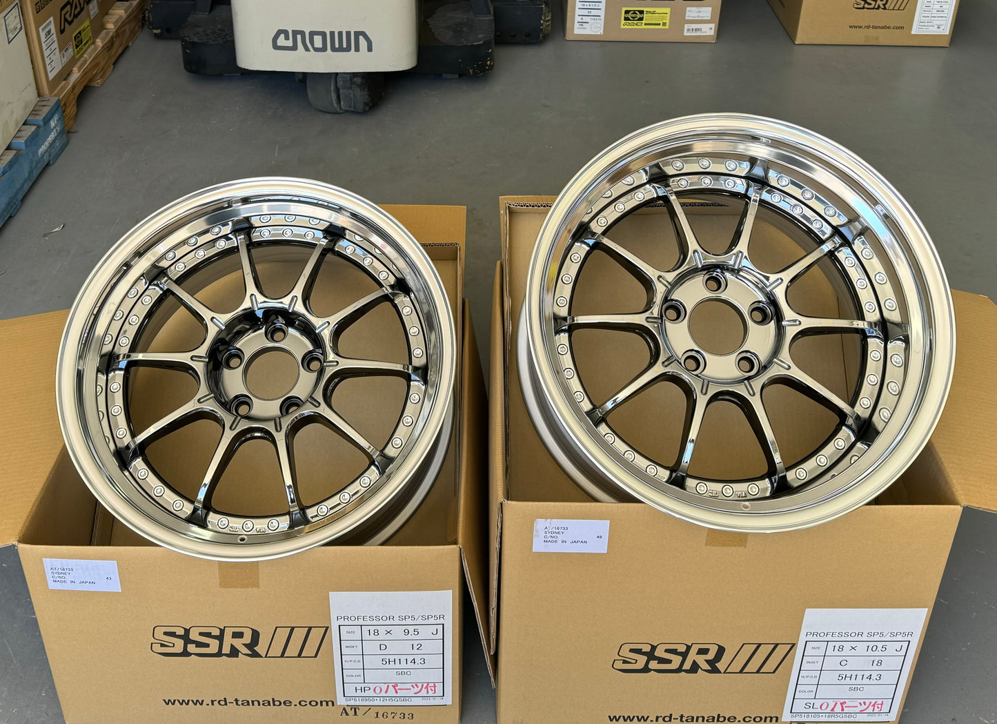 SSR SP5 SBC 18x9.5 +12 | 18x10.5 +18 5-114.3
