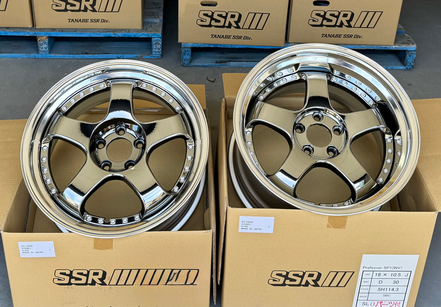 SSR SP1 SBC 18x9.5 +37 HP | 18x10.5 +30 SL 5-114.3 STAGGERED