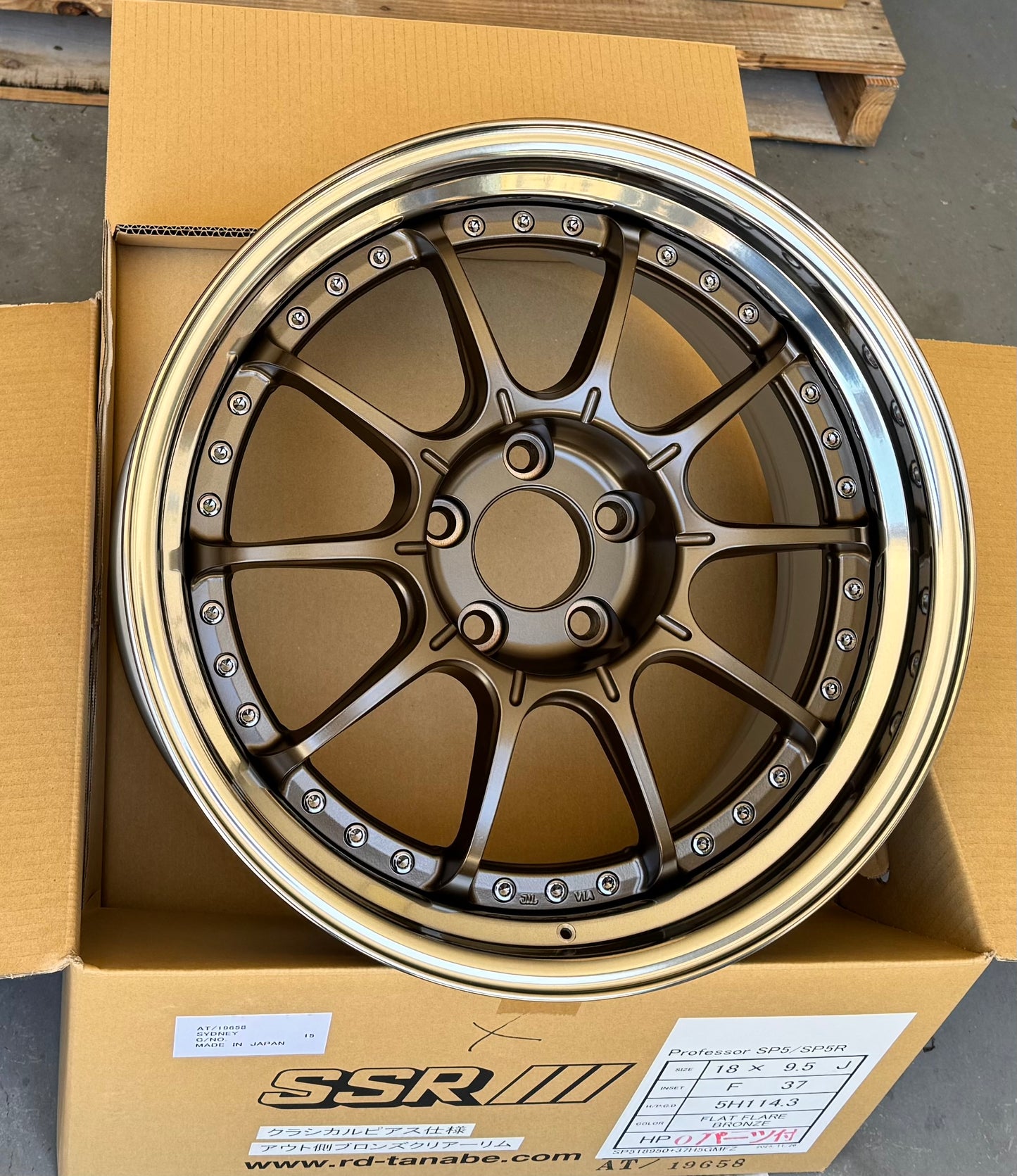 SSR SP5 TRIPLE BRONZE 18x9.5 +37 5-114.3