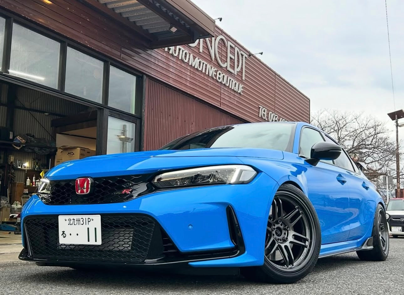 AME TRACER TM-02 GUNBLACK 18x9.5 +37 5-120 FOR CIVIC TYPE R FK8/FL5