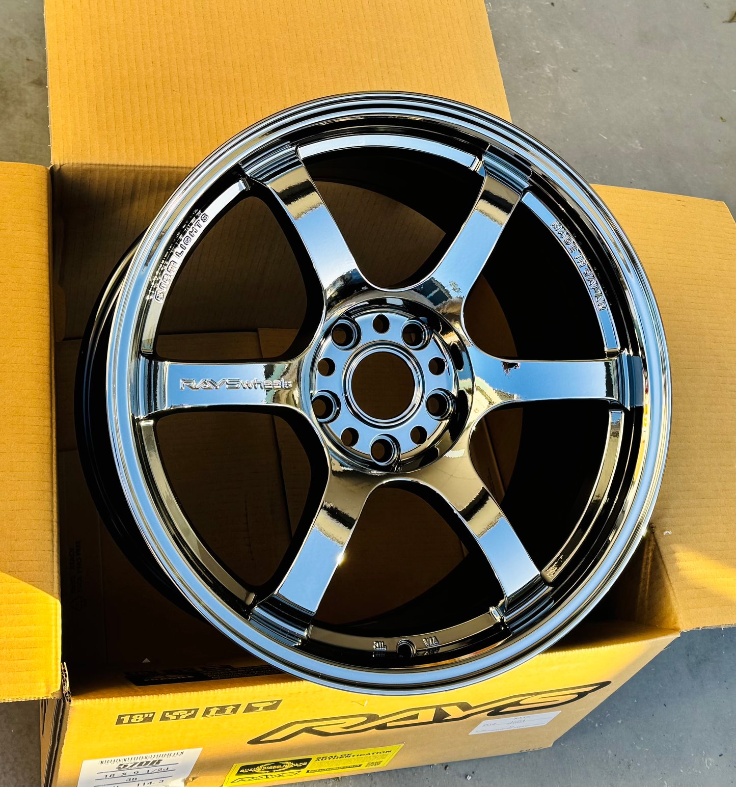 RAYS 57DR LIMITED RBC 18x9.5 +38 5-114.3