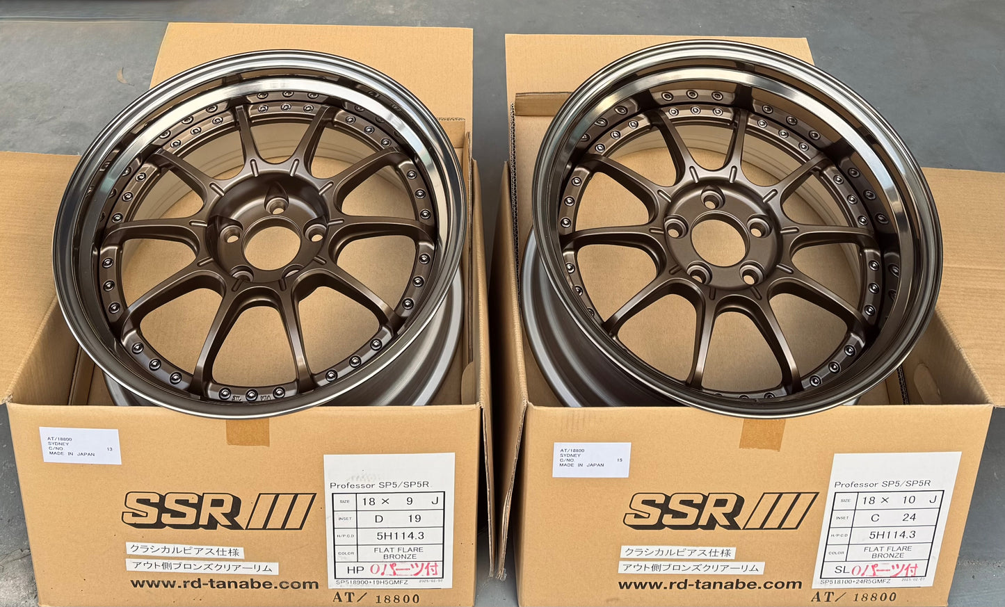 SSR SP5 TRIPLE BRONZE 18x9 +19 | 18x10 +24 5-114.3