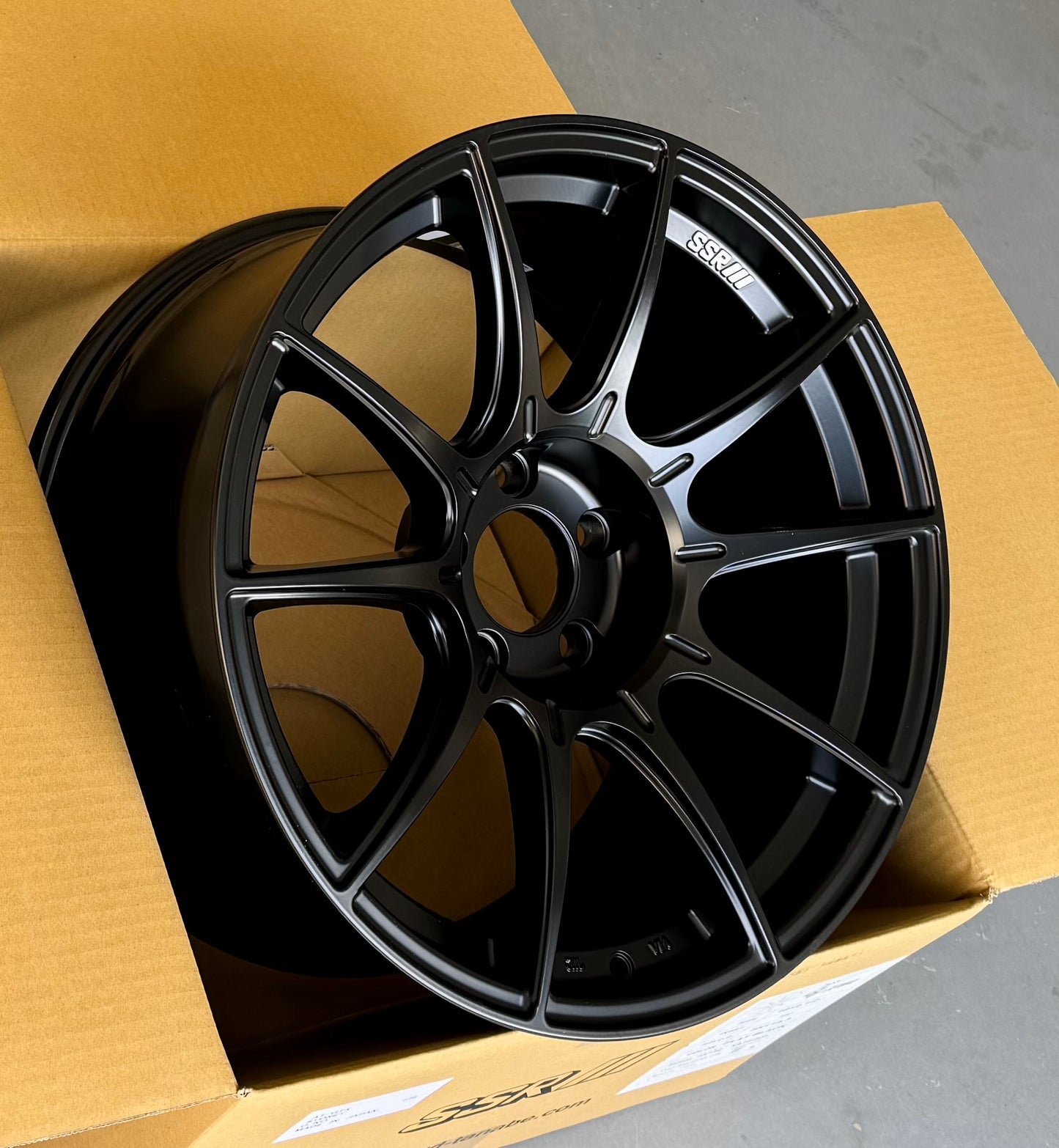 SSR GTX01 FLAT BLACK 17x9 +38 5-100