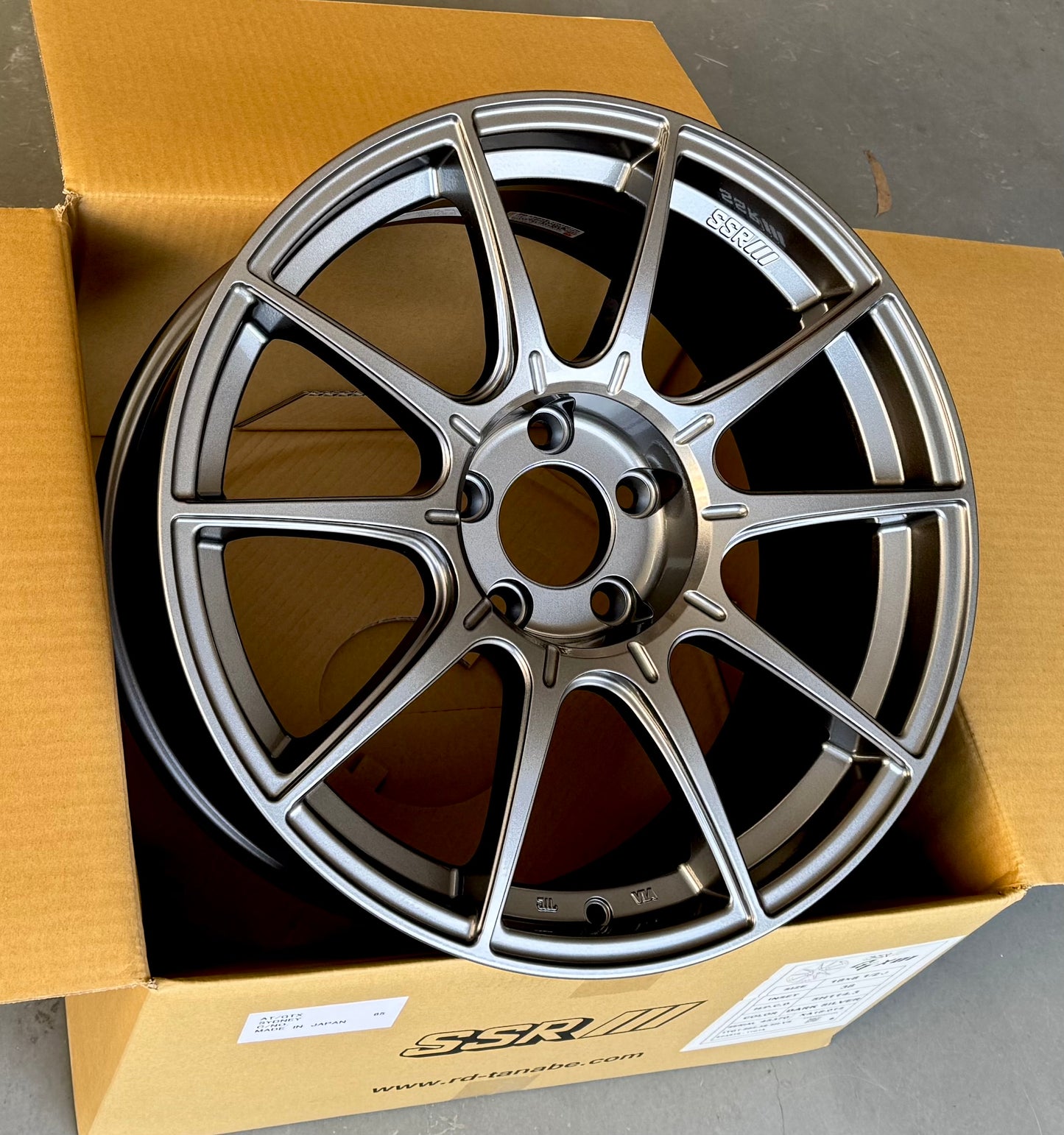 SSR GTX01 DARK SILVER 17x7 +50 5-100