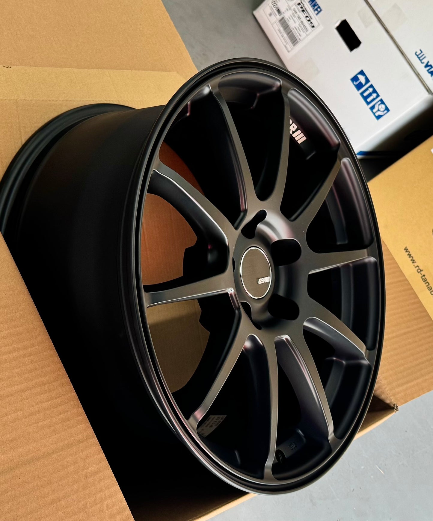SSR GTV02 FLAT BLACK 18x7.5 +48 5-114.3