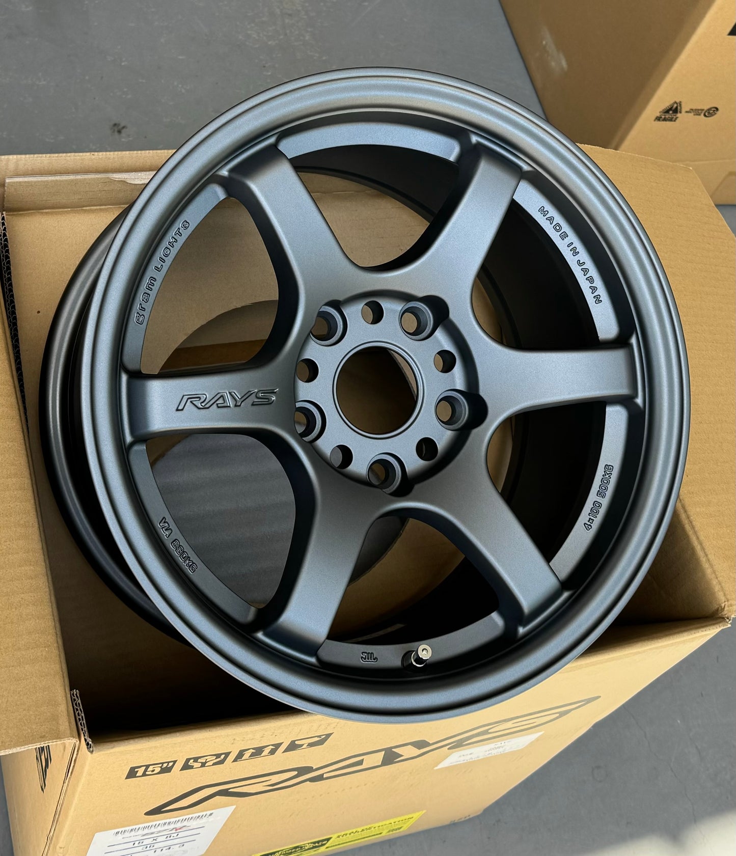 RAYS 57DR GUNBLUE 15x8 +35 4-100