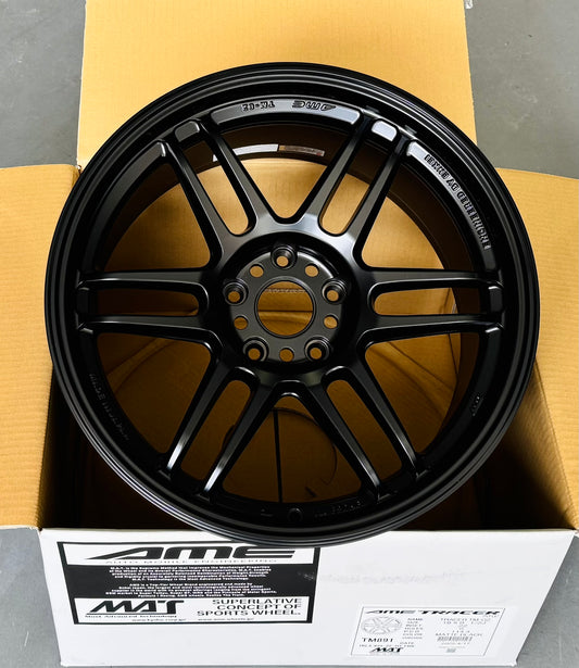 AME TM-02 MATTEBLACK 18x9.5 +38 5-114.3 LIMITED EDITION