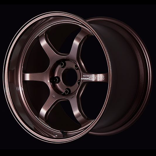 ADVAN RACING R6 RACING COPPER BRONZE 18x9.5 +45 5-100