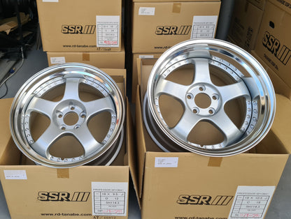 SSR SP1 SILVER 18x9.5 +12 HP | 18x10.5 +18 SL 5-114.3 STAGGERED