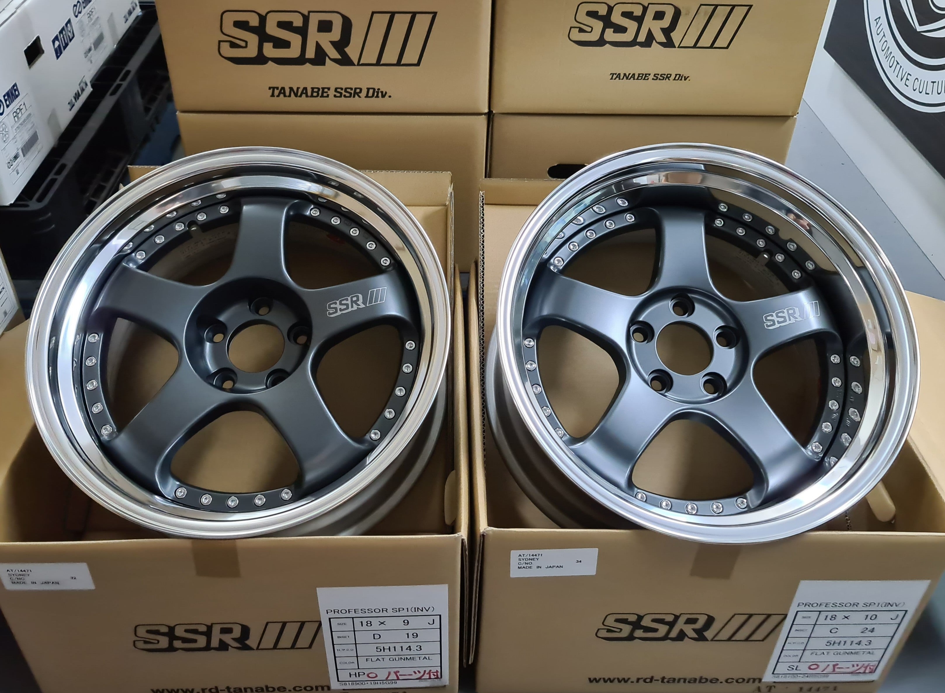 SSR SP1 FLAT GUNMETAL 18x9 +19 HP | 18x10 +24 SL 5-114.3 – Autotechnik ...