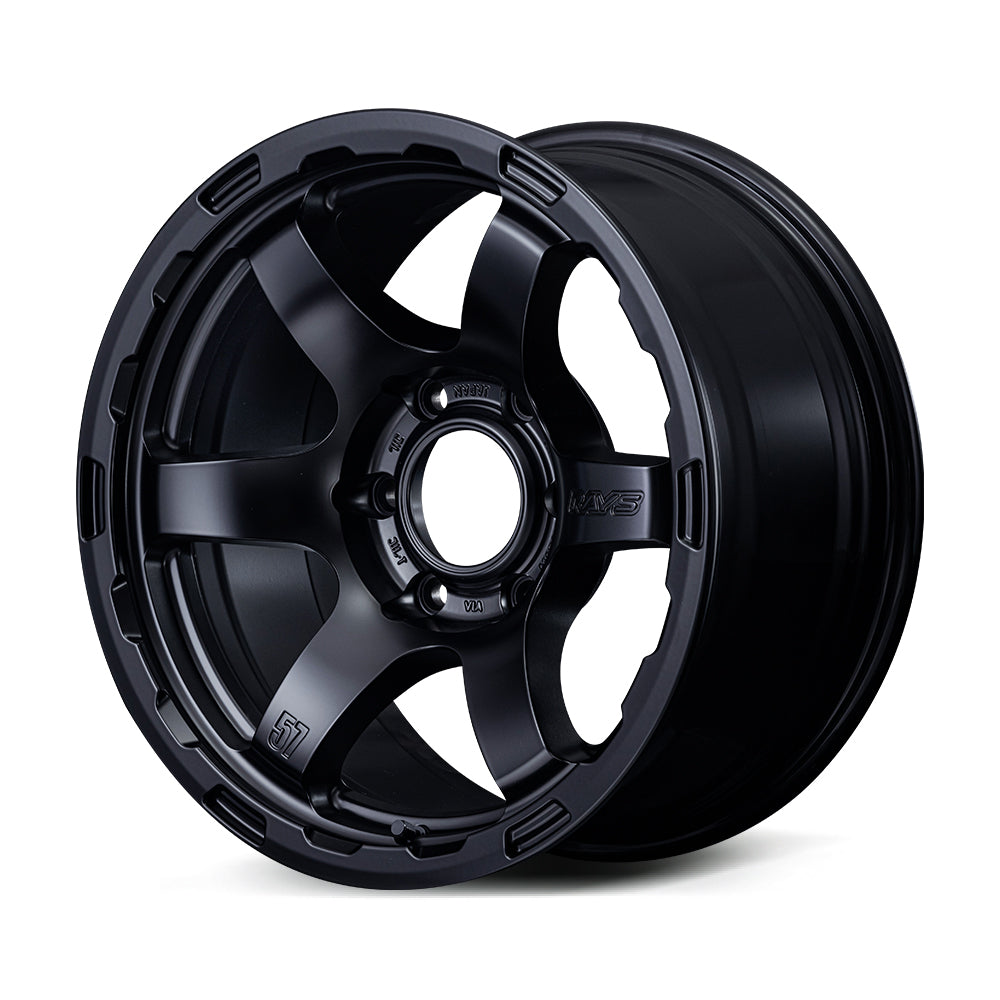 RAYS 57DR-X HD SEMI GLOSS BLACK 17x8.5 +0 6-139.7