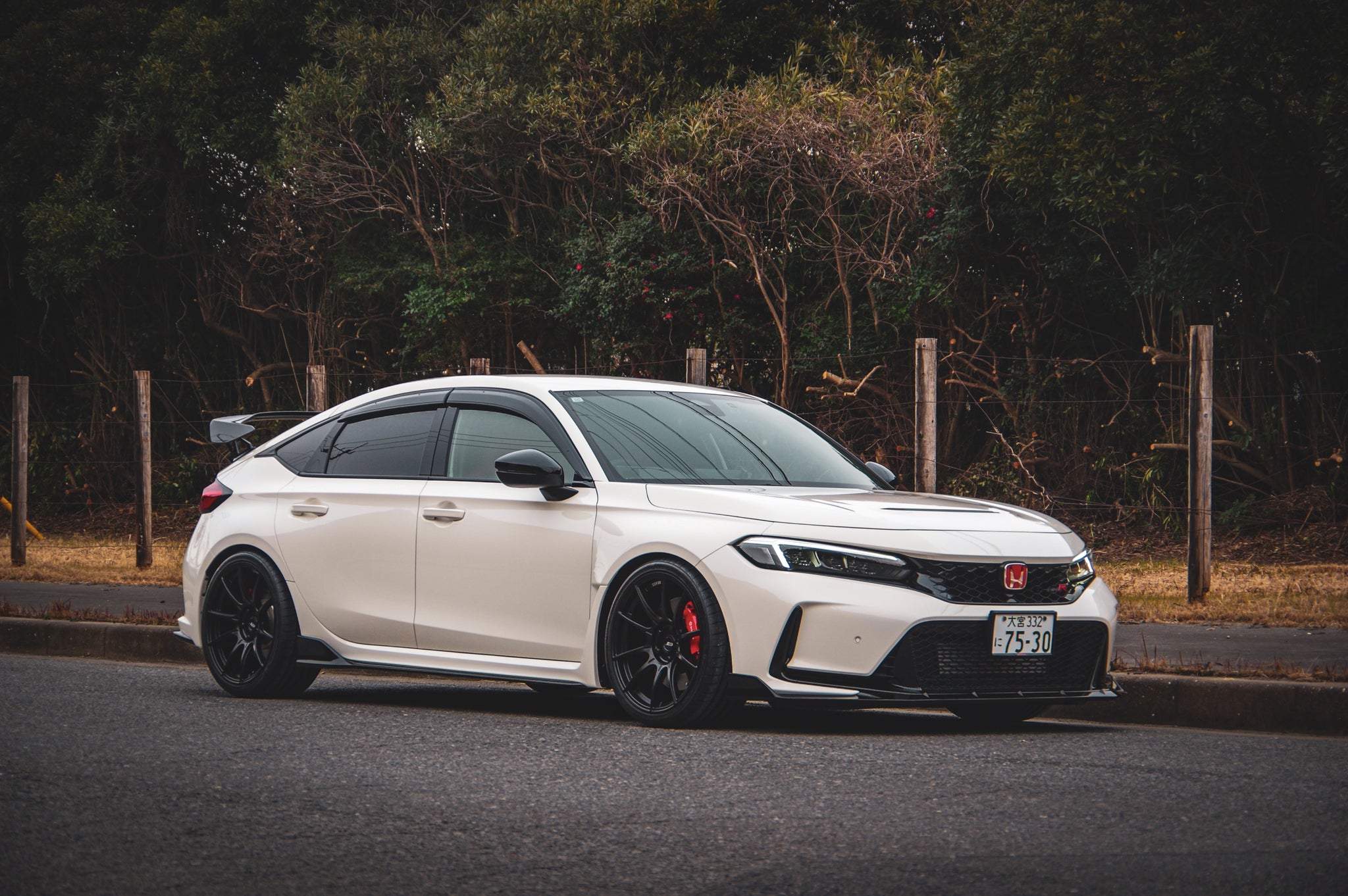 SSR GTX01 FLAT BLACK 19x9.5 +38 5-120 FOR FL5 / FK8 TYPE R ...