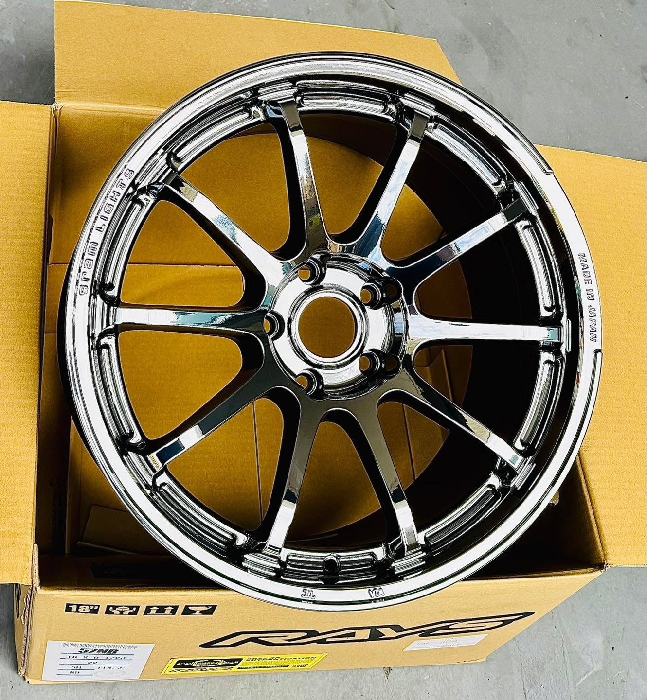 RAYS 57NR LIMITED RBC 18x9.5 +38 5-100