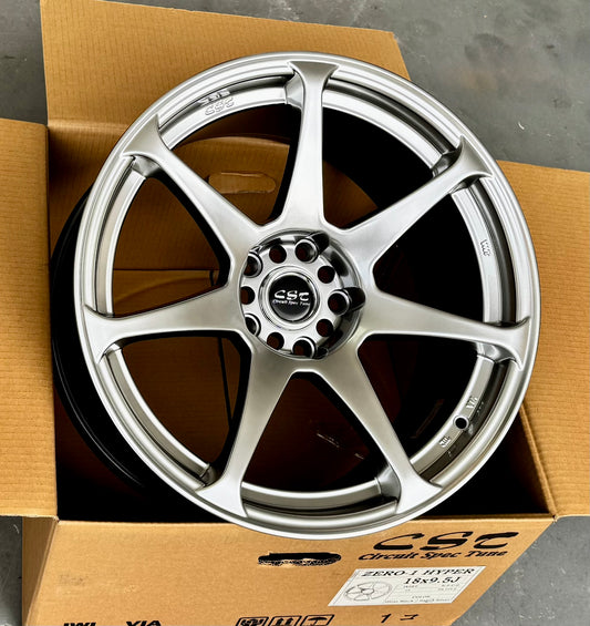 CST ZERO 1 HYPER SILVER 18x9.5 +15 5-114.3