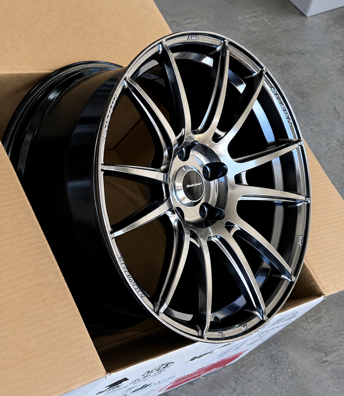 WEDSSPORT SA-62R 18x9.5 +45 5-114.3 PLATINUM SILVER BLACK