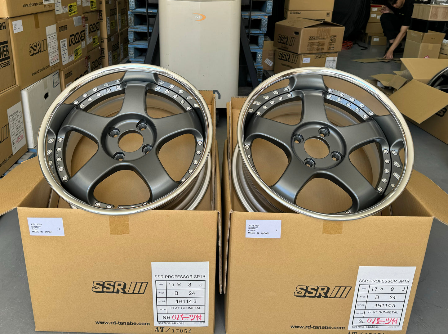 SSR SP1 GUNMETAL 17x8 +24 NR | 17x9 +24 SL 4-114.3 STAGGERED