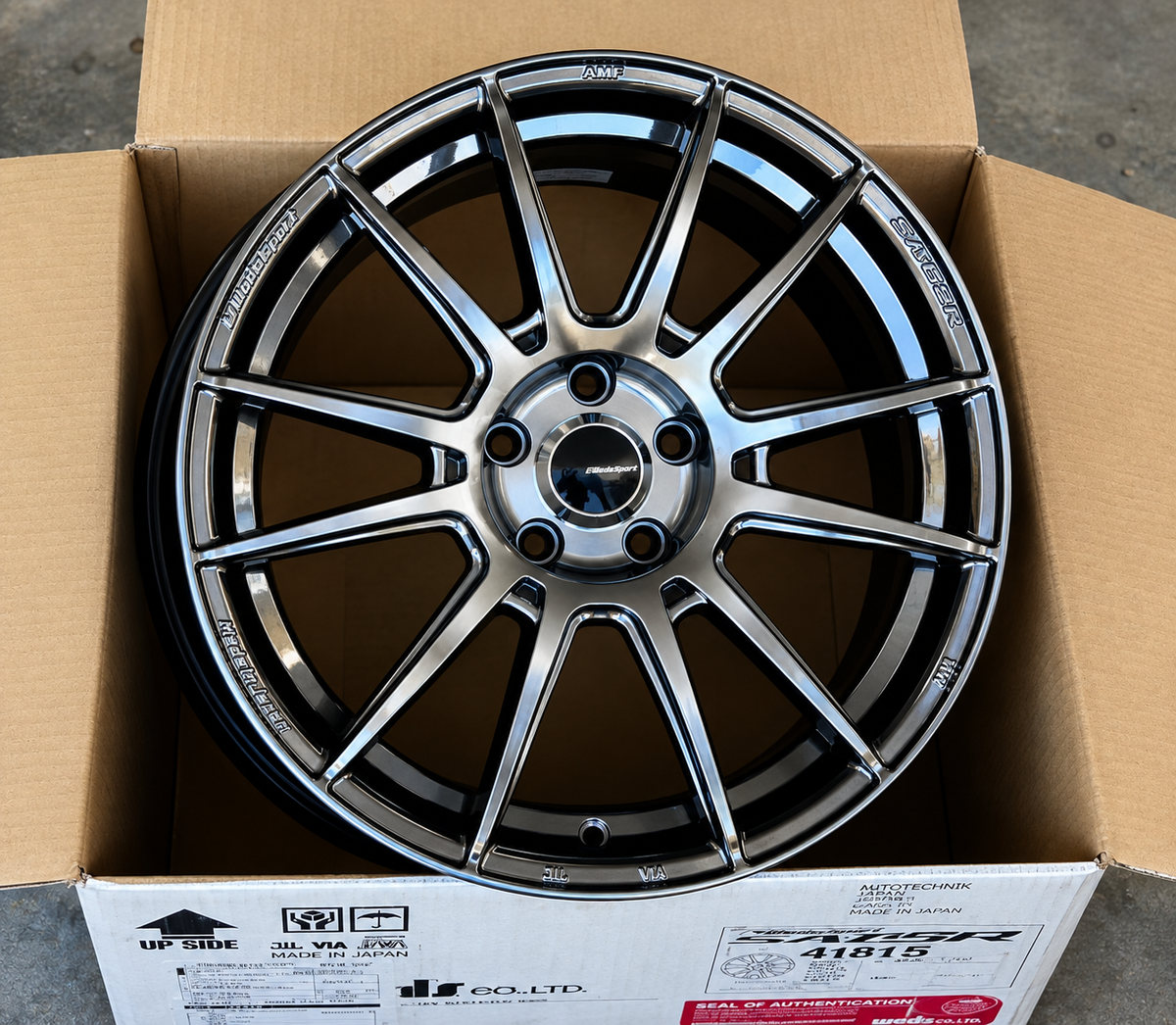 WEDSSPORT SA-62R 18x8.5 +45 5-100 PLATINUM SILVER BLACK
