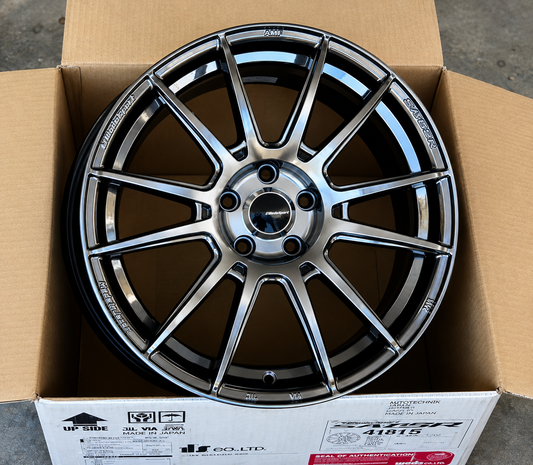 WEDSSPORT SA-62R 18x8.5 +45 5-100 PLATINUM SILVER BLACK
