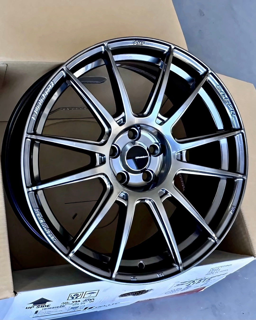 WEDSSPORT SA-62R 18x8.5 +45 5-100 PLATINUM SILVER BLACK