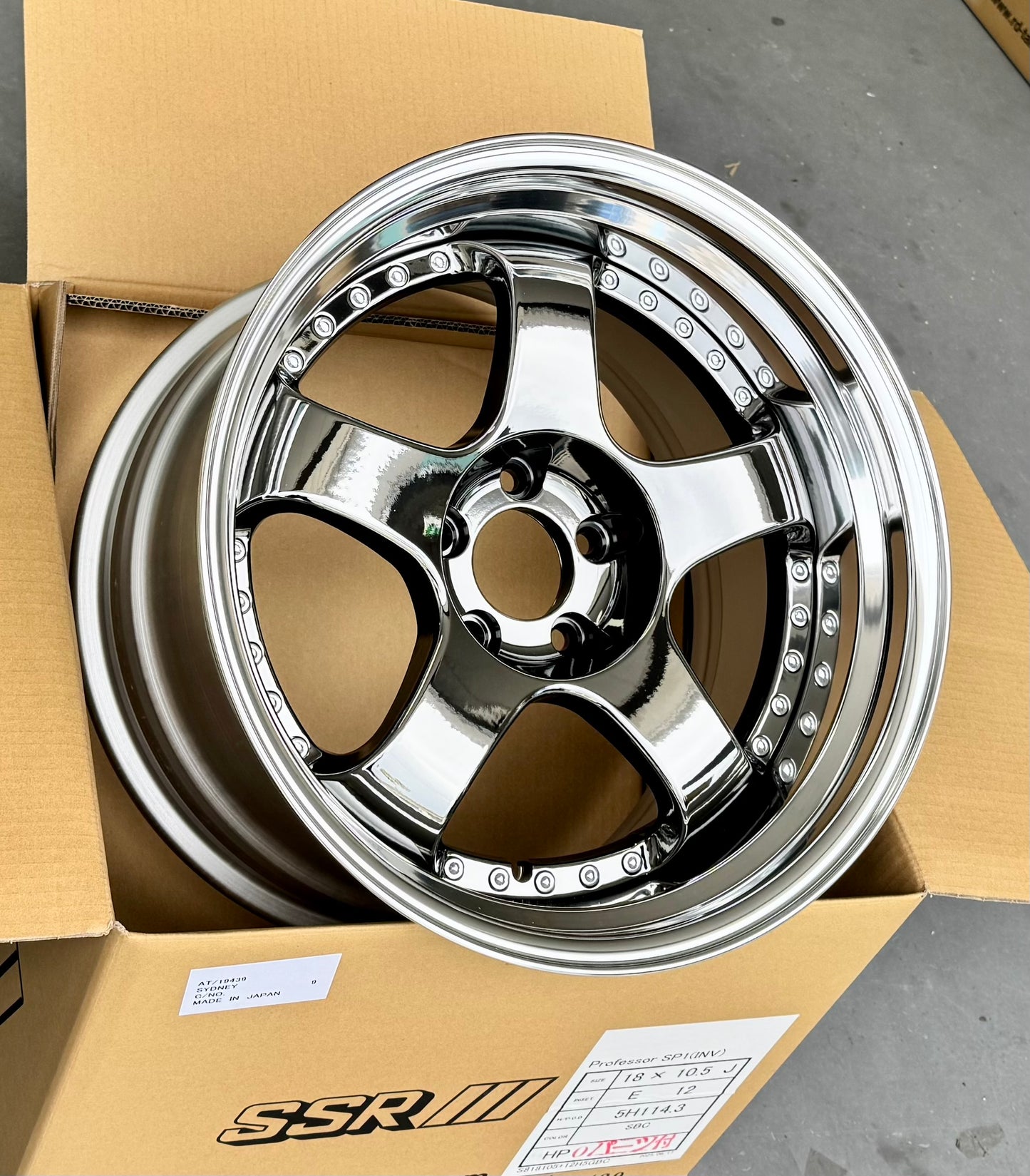 SSR SP1 SBC 18x10.5 +12 HP 5-114.3