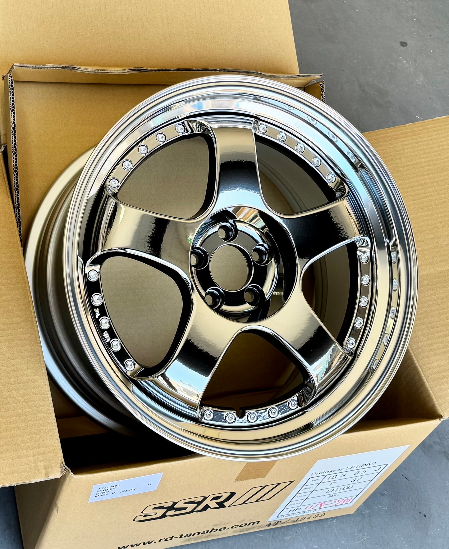 SSR SP1 SBC 18x9.5 +37 HP 5-100