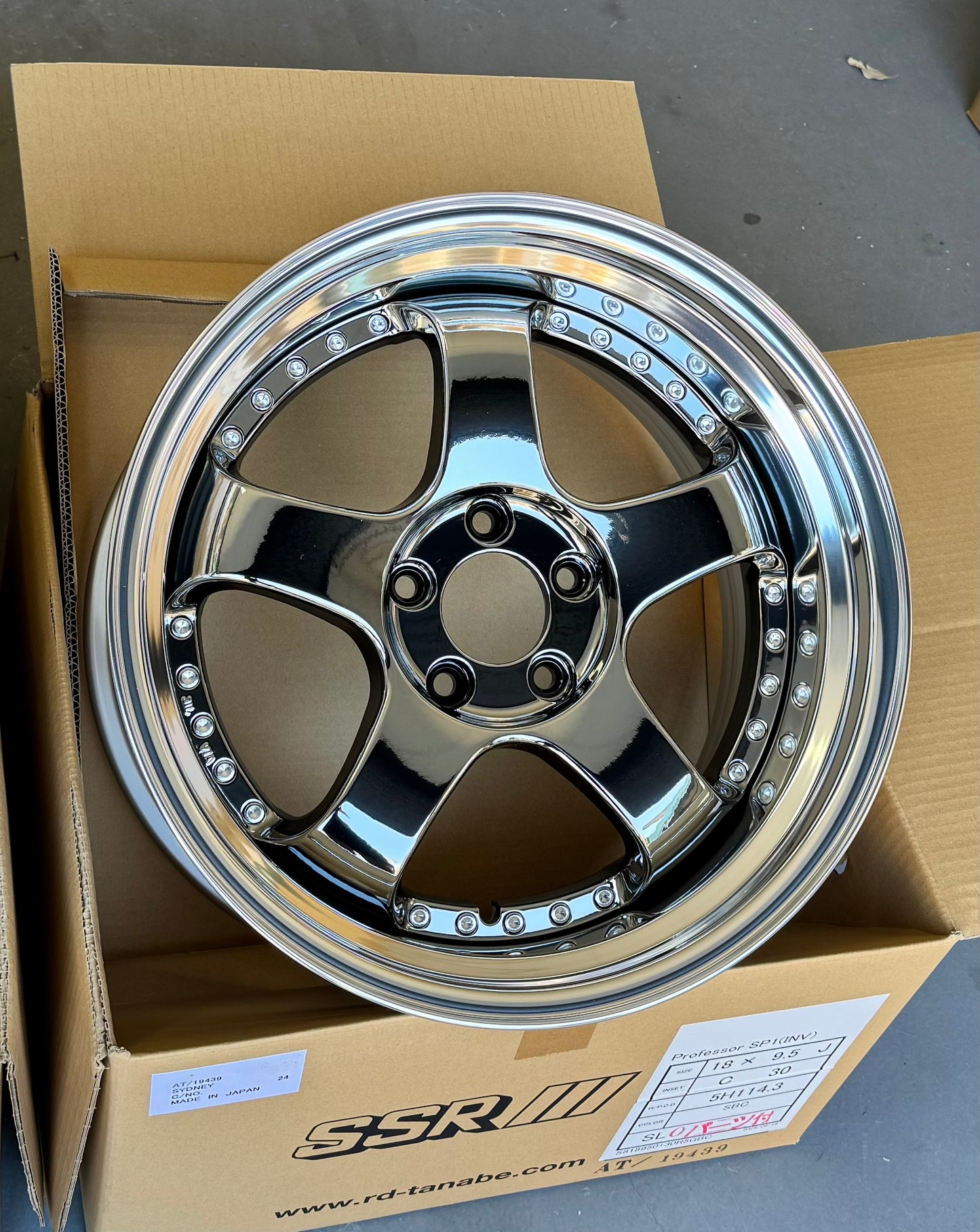 SSR SP1 SBC 18x8.5 +25 HP | 18x9.5 +30 SL 5-114.3 STAGGERED