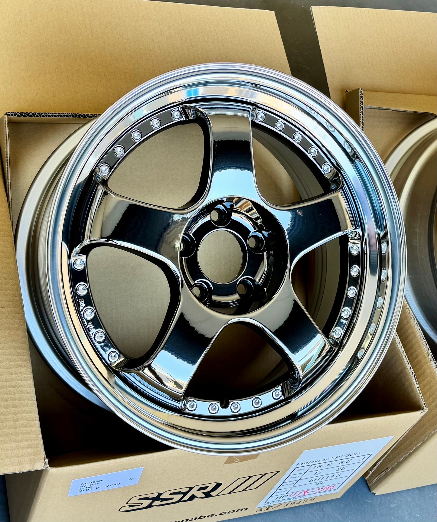 SSR SP1 SBC 18x8.5 +25 HP | 18x9.5 +30 SL 5-114.3 STAGGERED