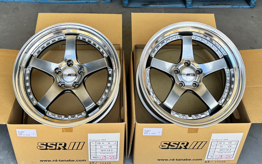 SSR SP4 TITAN SILVER 18x9 +16 MD | 18x10 +24 SL 5-114.3 STAGGERED