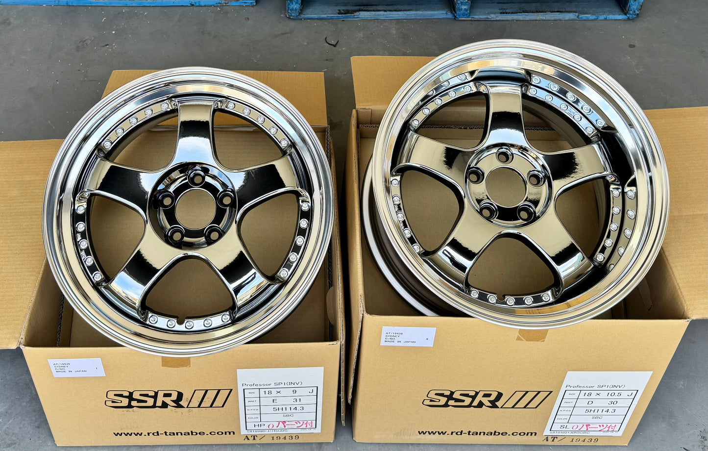 SSR SP1 SBC 18x9.5 +37 HP | 18x10.5 +30 SL 5-114.3 STAGGERED