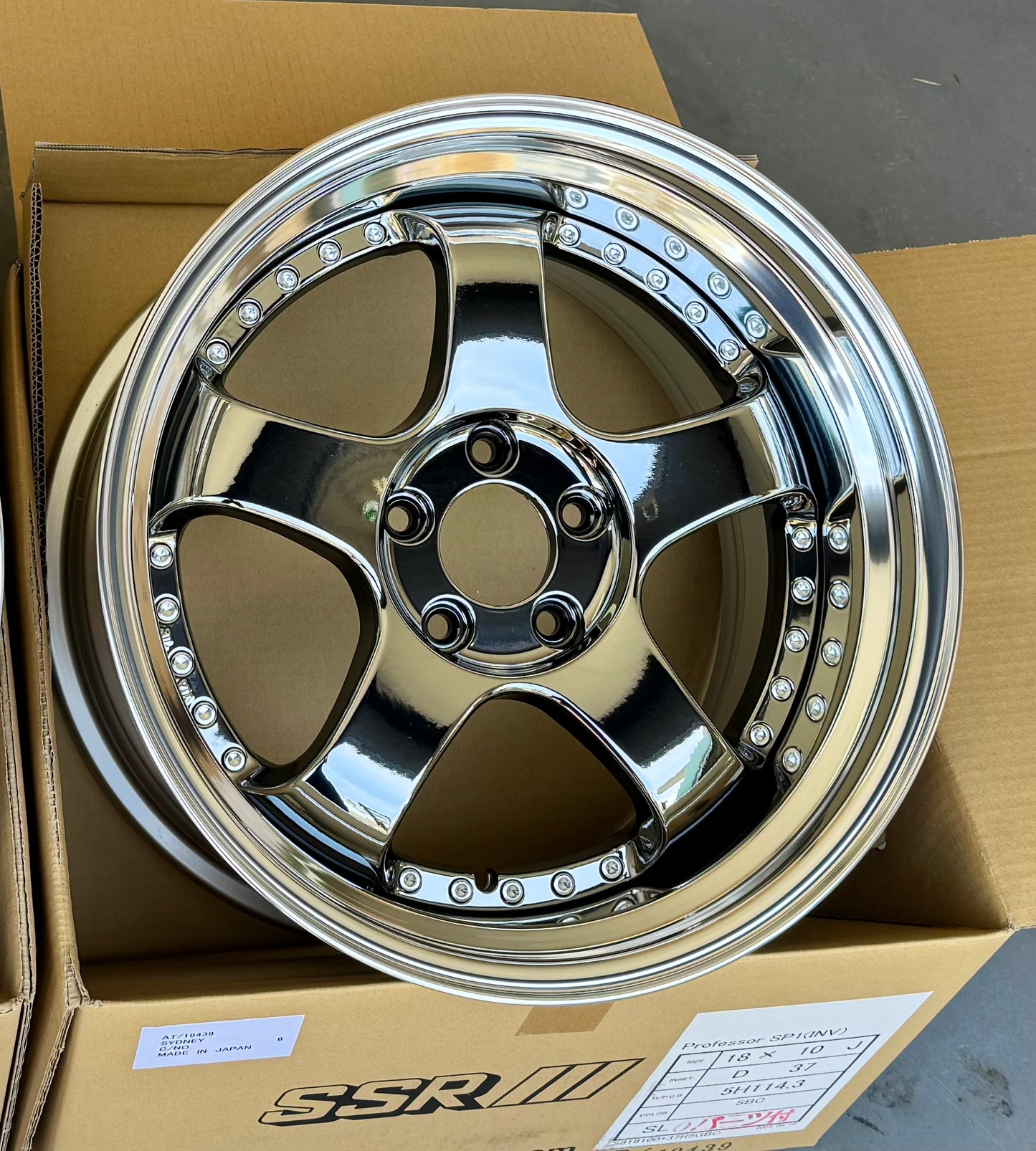 SSR SP1 SBC 18x9.5 +25 HP | 18x10.5 +30 SL 5-114.3 STAGGERED