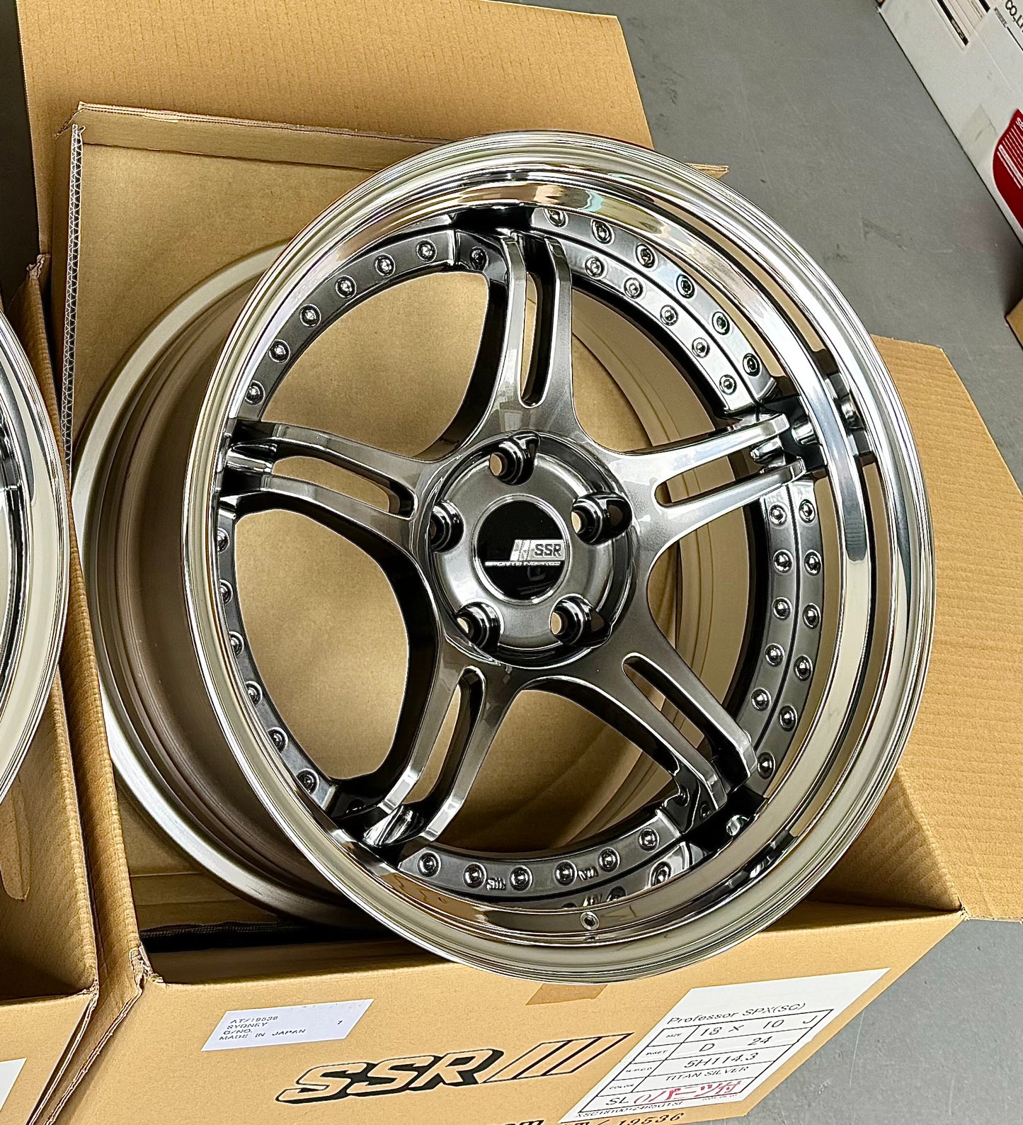 SSR SPX TITAN SILVER 18x9 +24 NR | 18x10 +24 SL 5-114.3 STAGGERED