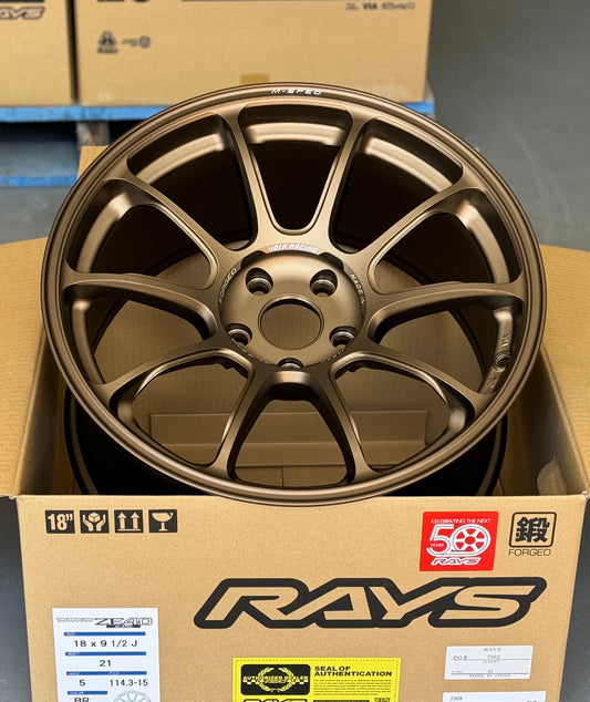 RAYS ZE40 M-SPEC BRONZE 18x9.5 +21 5-114.3