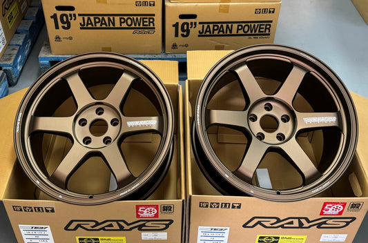 RAYS TE37 ULTRA M-SPEC BRONZE 19x9.5 +22 | 19x10.5 +12 5-114.3 STAGGERED