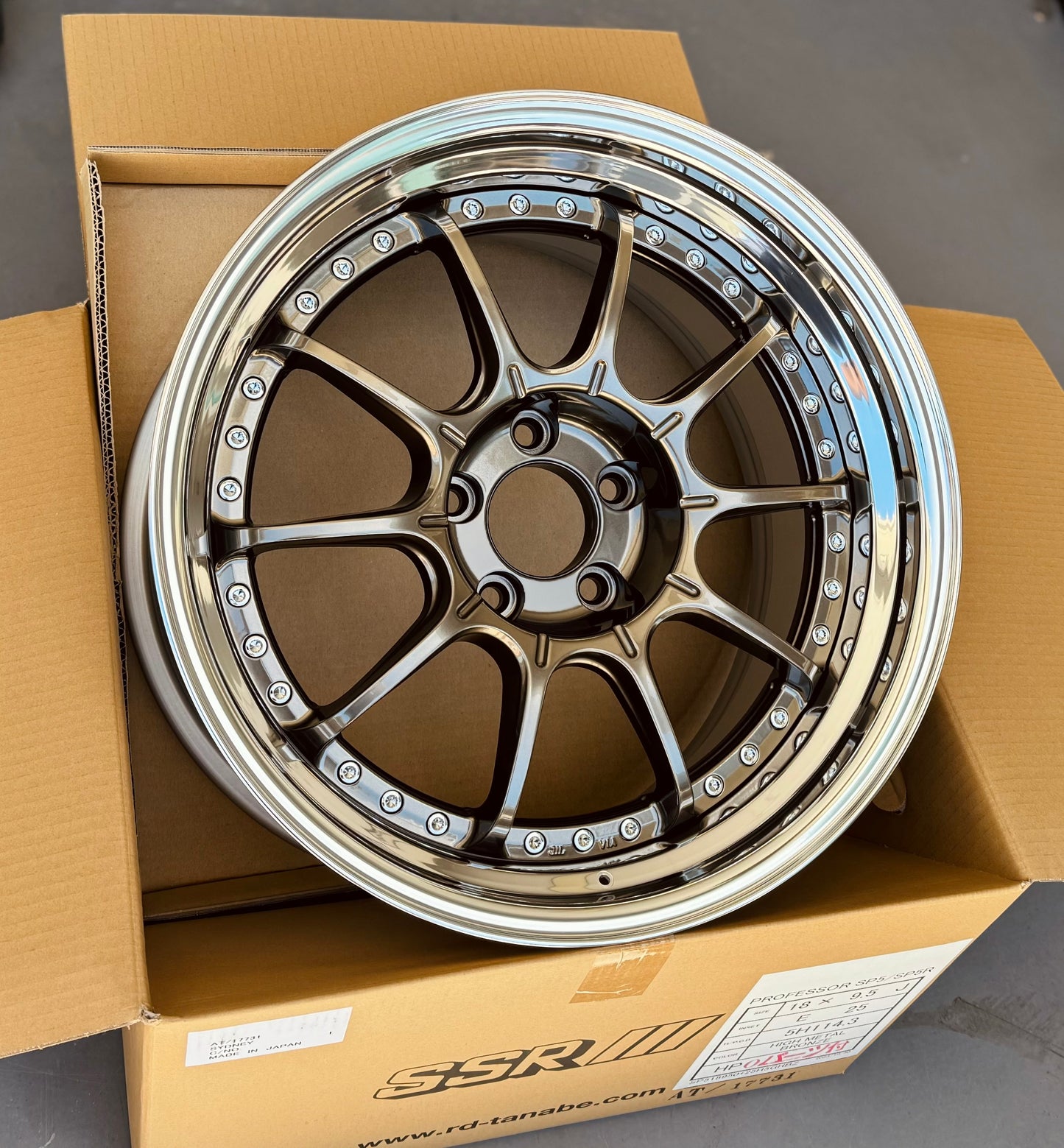 SSR SP5 HI METAL BRONZE 18x9.5 +25 HP 5-114.3