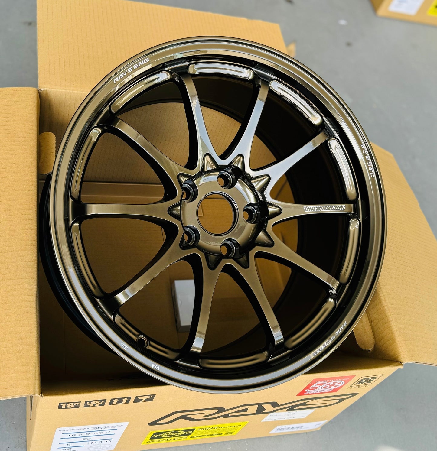 RAYS CE28N PLUS SHINING BRONZE METAL 18x9.5 +41 5-100