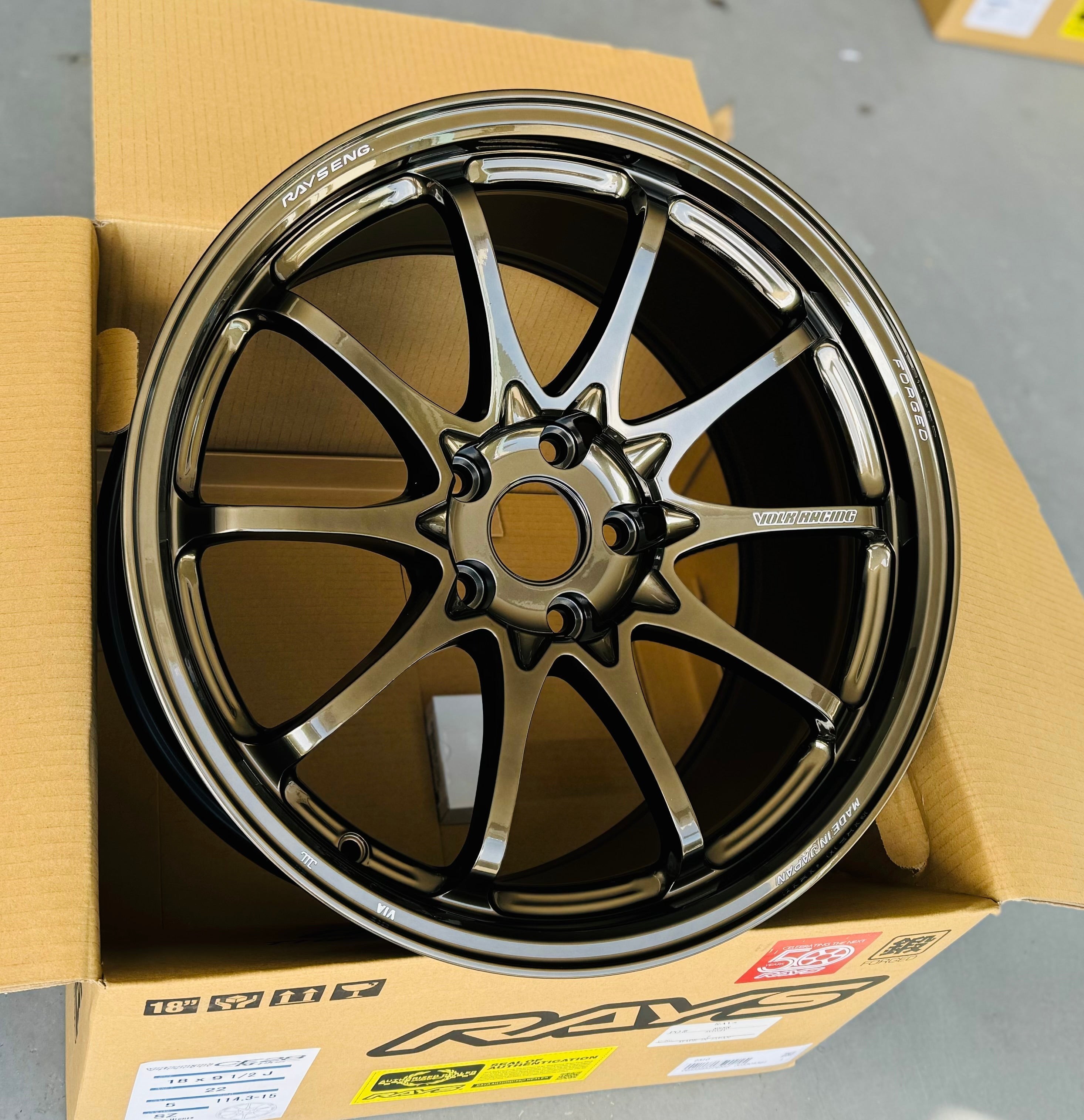 RAYS CE28N PLUS SHINING BRONZE METAL 18x9.5 +45 5-114.3 – Autotechnik ...