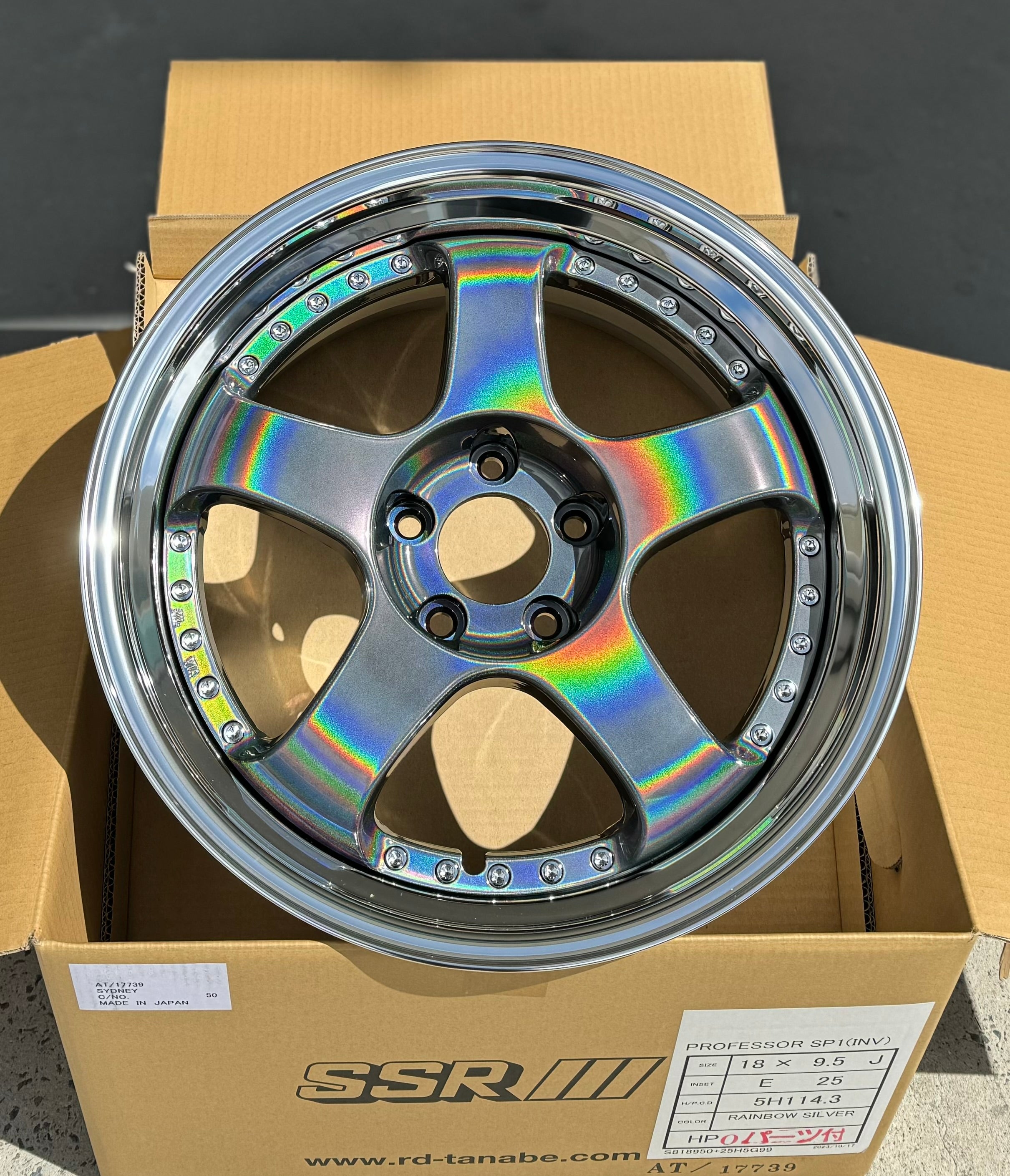 SSR SP1 SPECTRUM SILVER 18x9.5 +25 HP 5-114.3 – Autotechnik Wheels