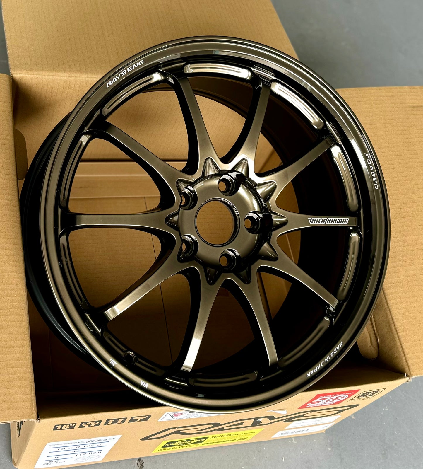 RAYS CE28N PLUS SHINING BRONZE METAL 18x8.5 +45 5-112