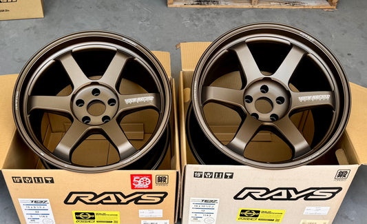 RAYS TE37 ULTRA M-SPEC BRONZE 19x9.5 +22 | 19x10.5 +12 5-114.3 STAGGERED