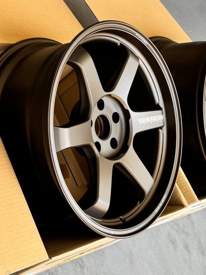 RAYS TE37 ULTRA M-SPEC BRONZE 19x9.5 +22 | 19x10.5 +12 5-114.3 STAGGERED