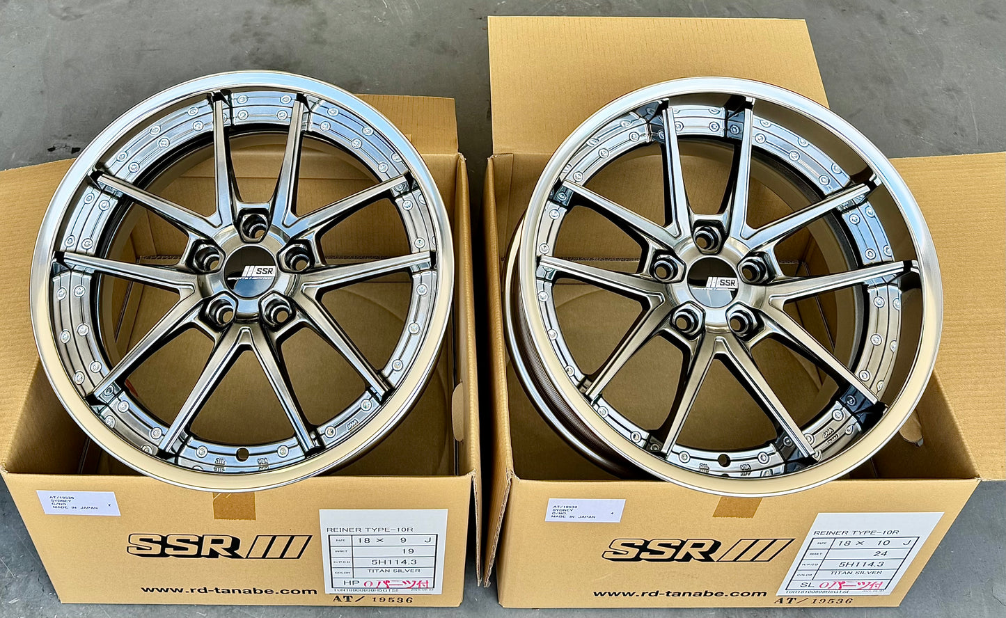 SSR REINER TYPE 10R 18x9 +19 | 18x10 +24 5-114.3