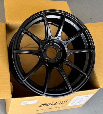 SSR GTX01 FLAT BLACK 17x9 +38 5-100