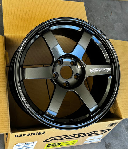 RAYS TE37 SAGA S-PLUS DIAMOND DARK GUNMETAL 18x9.5 +38 5-114.3