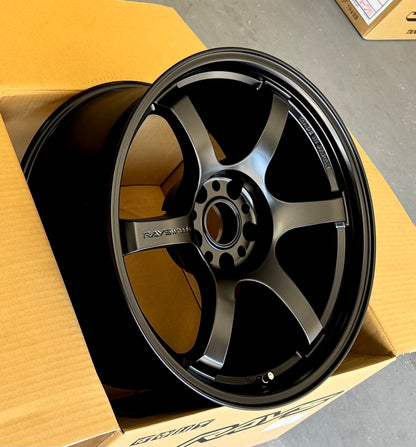 RAYS 57DR SEMI GLOSS  BLACK 17x9 +38 5-114.3