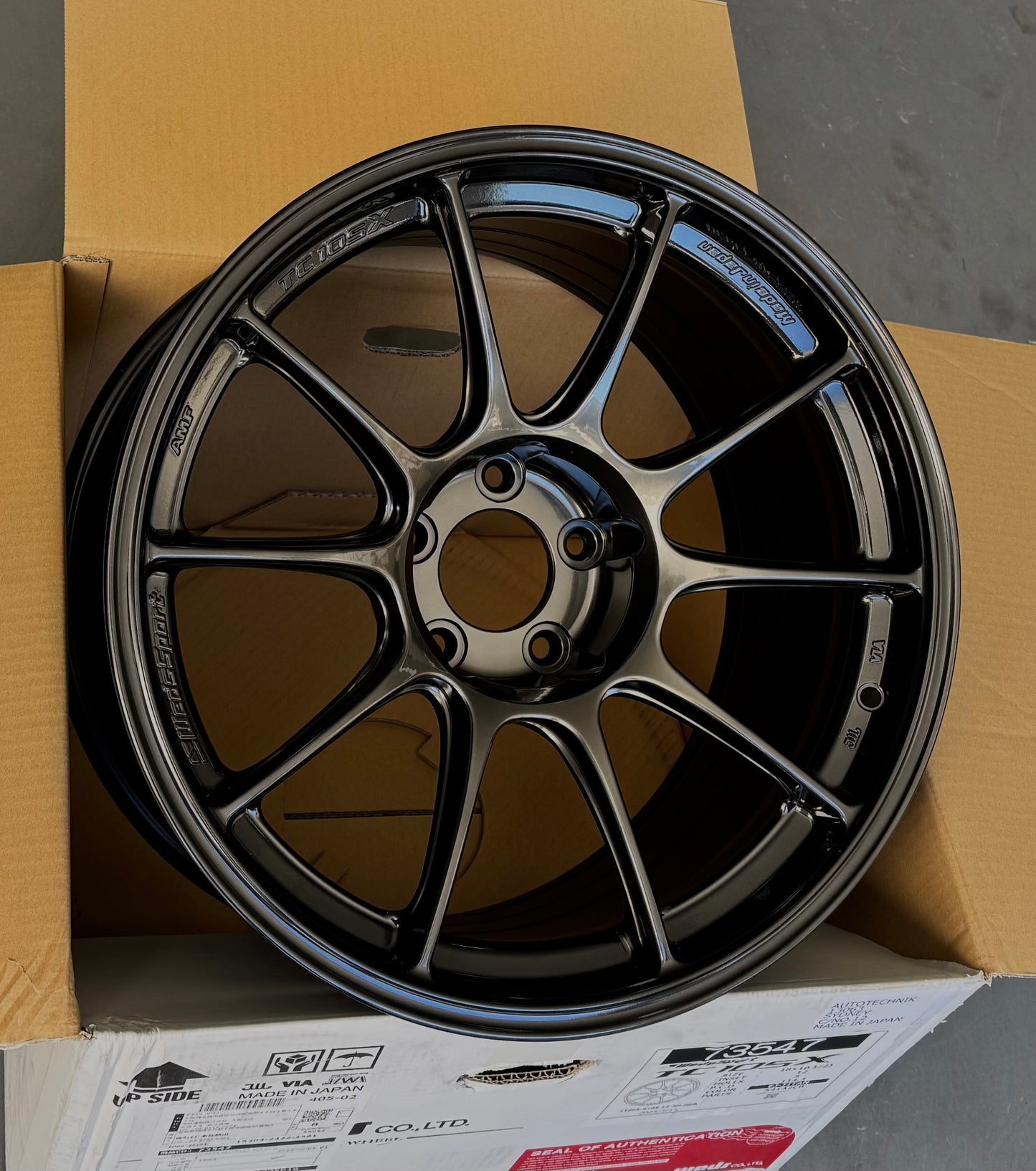 WEDS TC105X 18x10.5 +12 5-114.3 EJ TITAN