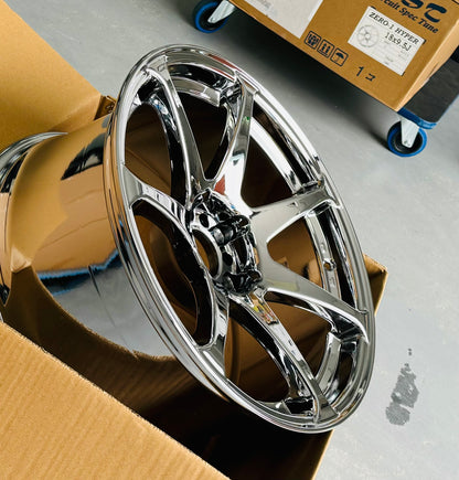 CST ZERO 1 HYPER 18x9.5 +15 5-114.3 CMC (CHROME)